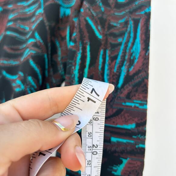 Mara Hoffman Herbarium Jacquard Long Sleeve Knit Mini Dress Green Foliage Medium - Picture 9 of 9